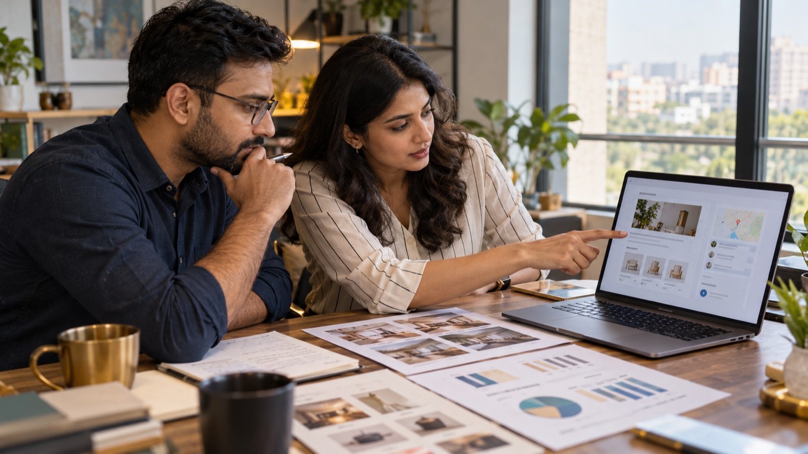 Indian founder and marketing specialist auditing website information for AI-powered search visibility